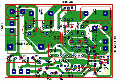Glow Plug Driver Board Component Layout
